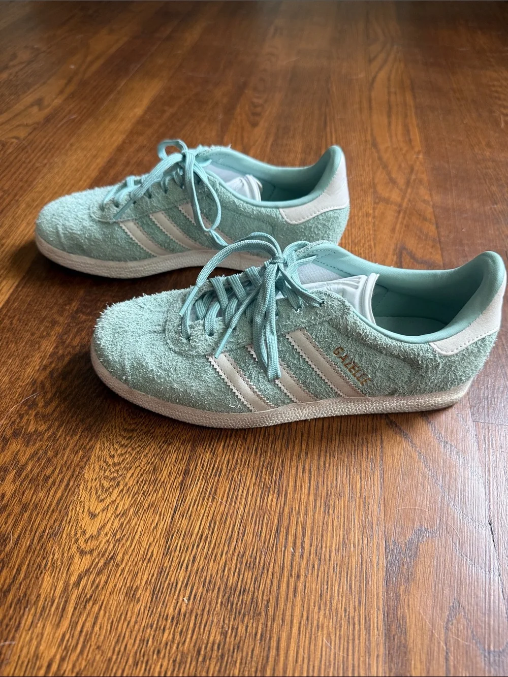 Adidas Women’s Hazy Green Gazelle Shoes
